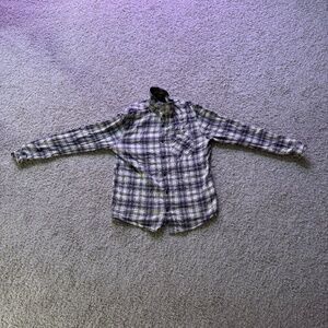 flannel button up shirt